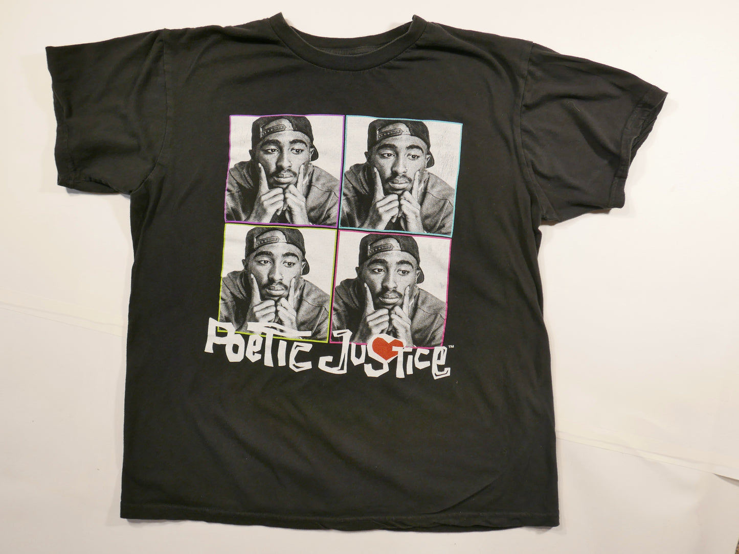 Poetic Justice Black Tee, Size Small