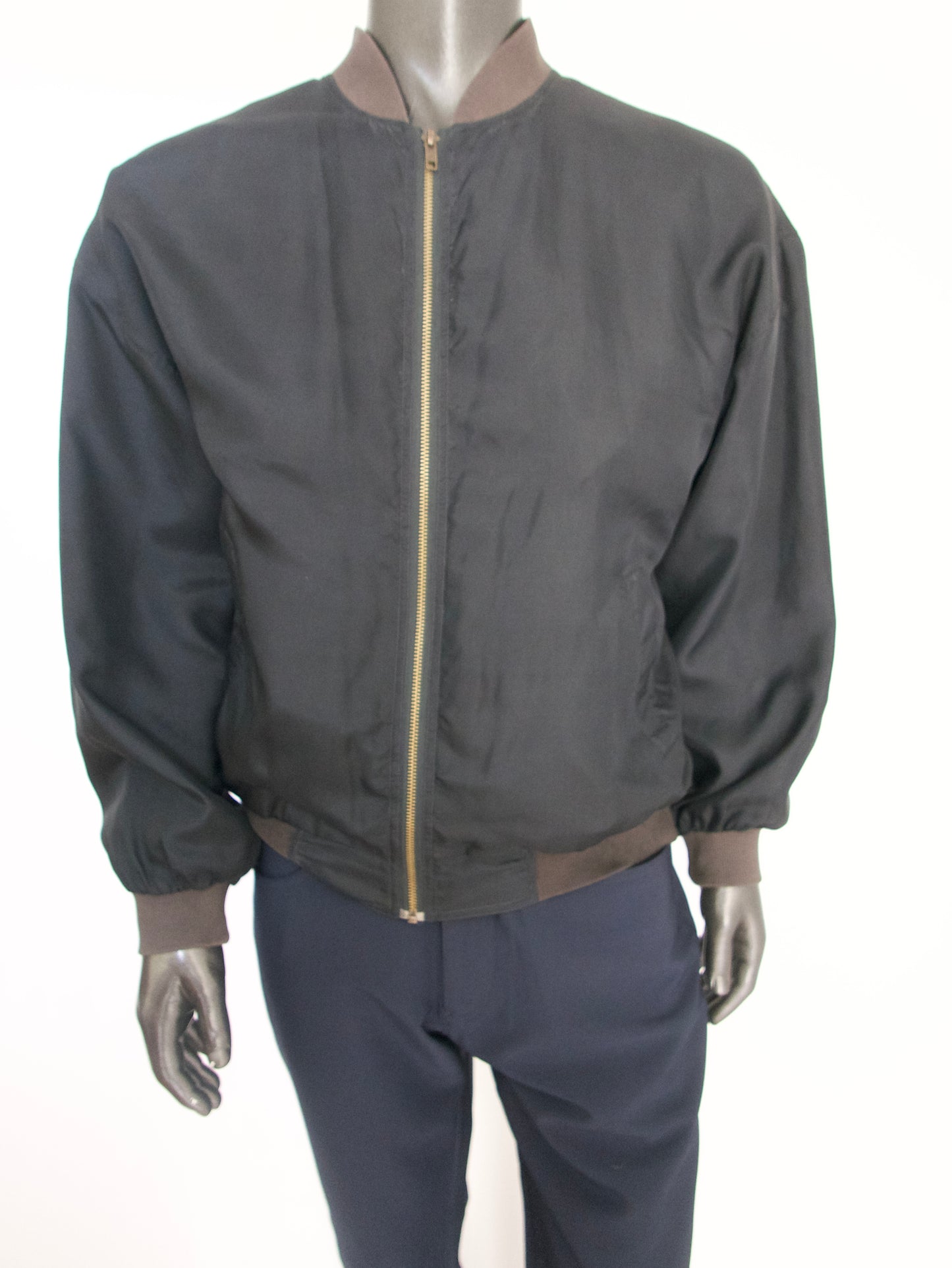 Montage Silk Bomber Jacket, Size Large