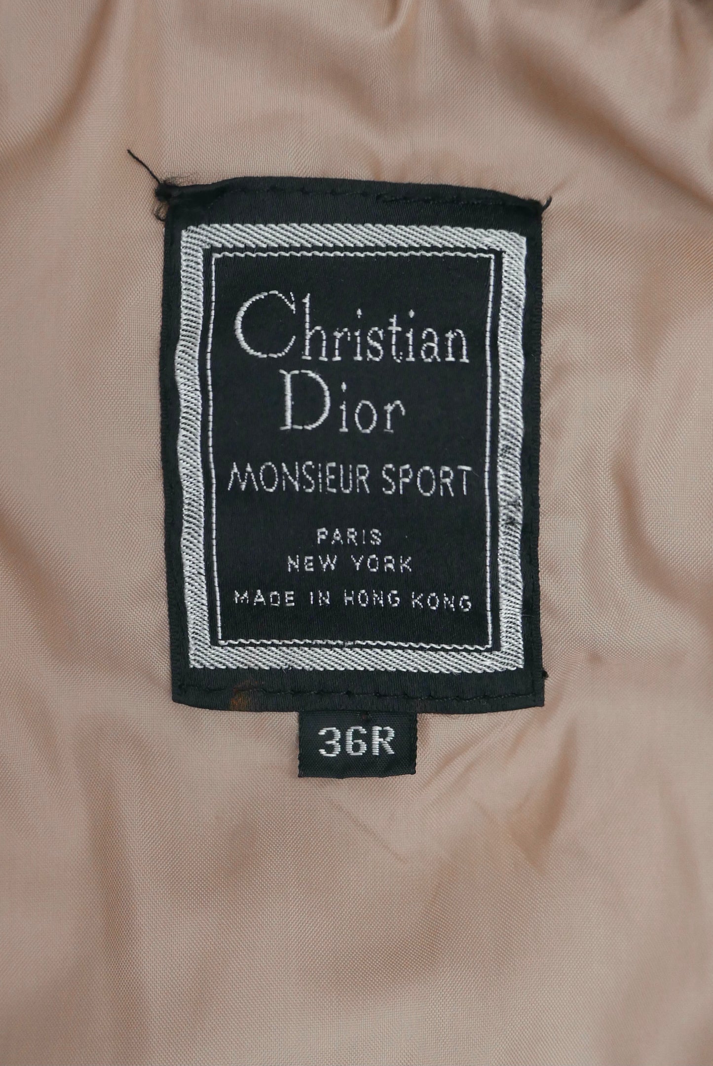 Christian Dior Monsieur Sport Bomber, Size 38R